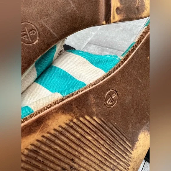 Colorful Striped Women's Sandals - Picture 5 of 6